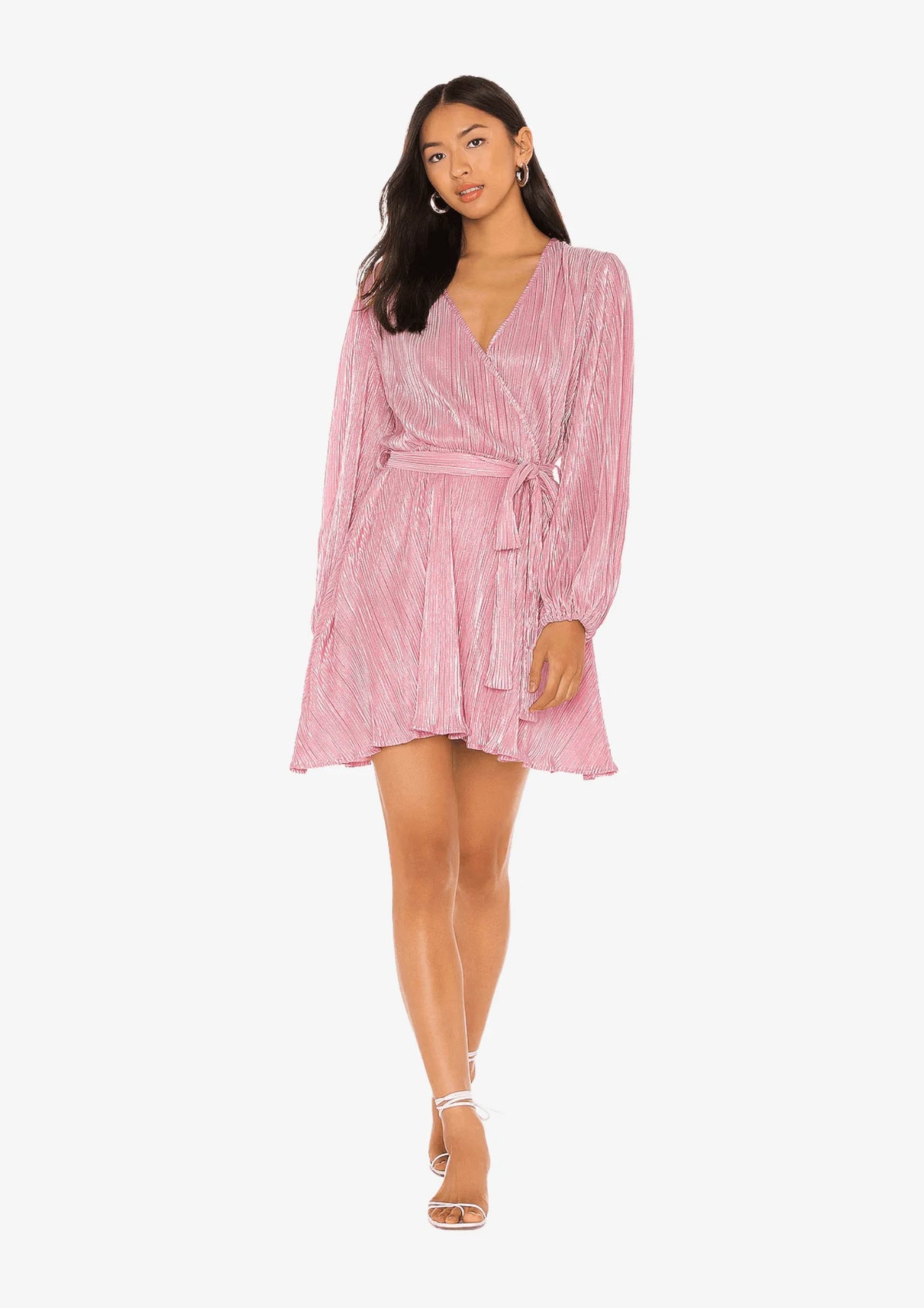 LIGHT PINK BELLISSA PLEAT DRESS