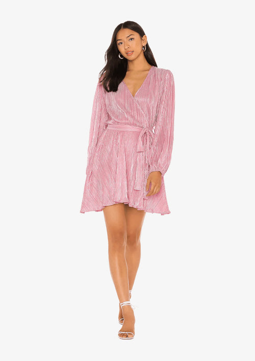 LIGHT PINK BELLISSA PLEAT DRESS