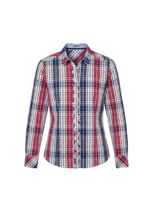 MULTICOLORED RUFFLED SHIRT