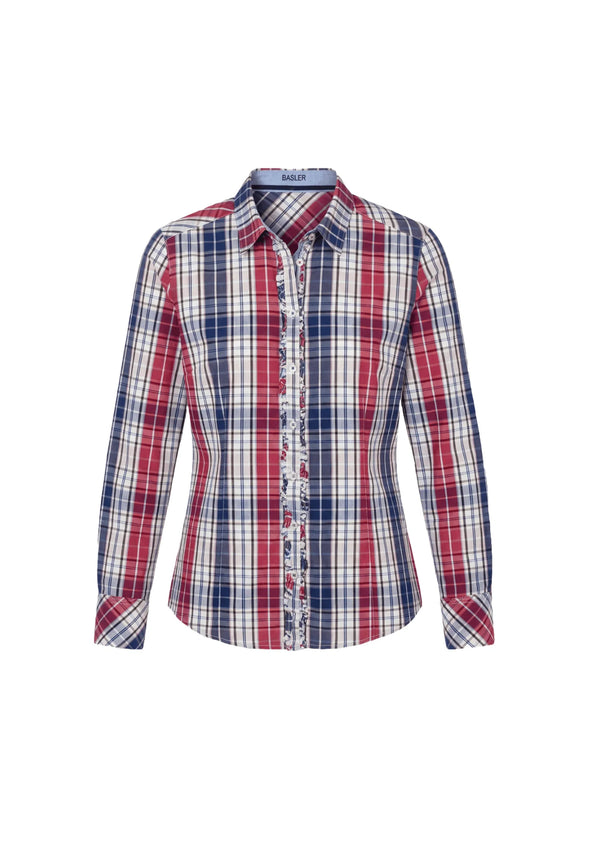 MULTICOLORED RUFFLED SHIRT