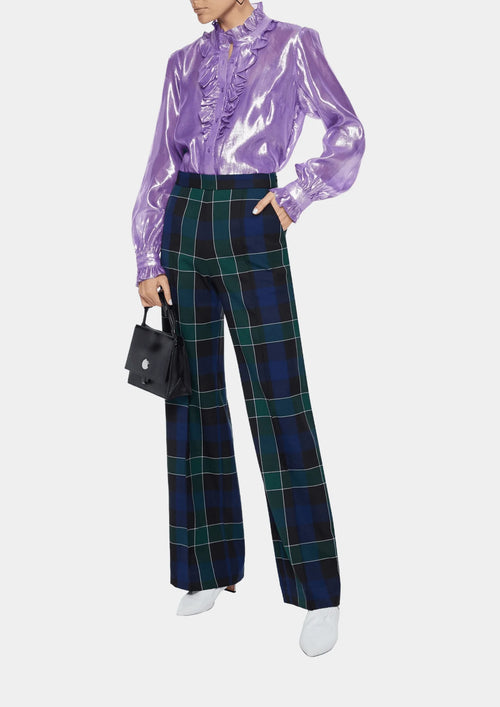PURPLE METALLIC BLOUSE