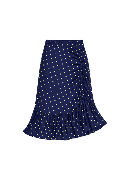 JUPE ASYMÉTRIQUE DRAPÉE JULIE
