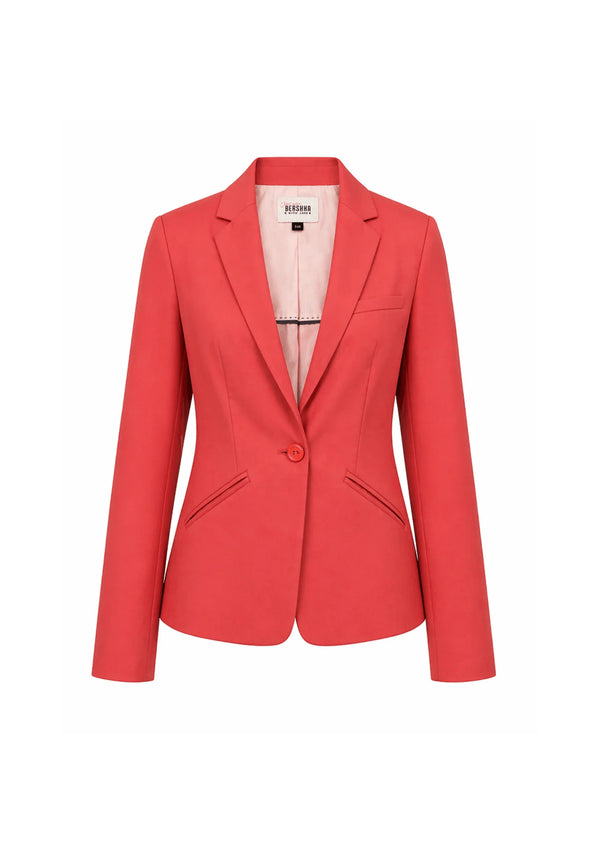 CORAL WAISTED BLAZER