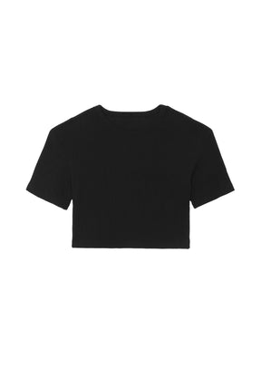 BLACK NICO CROPPED TEE