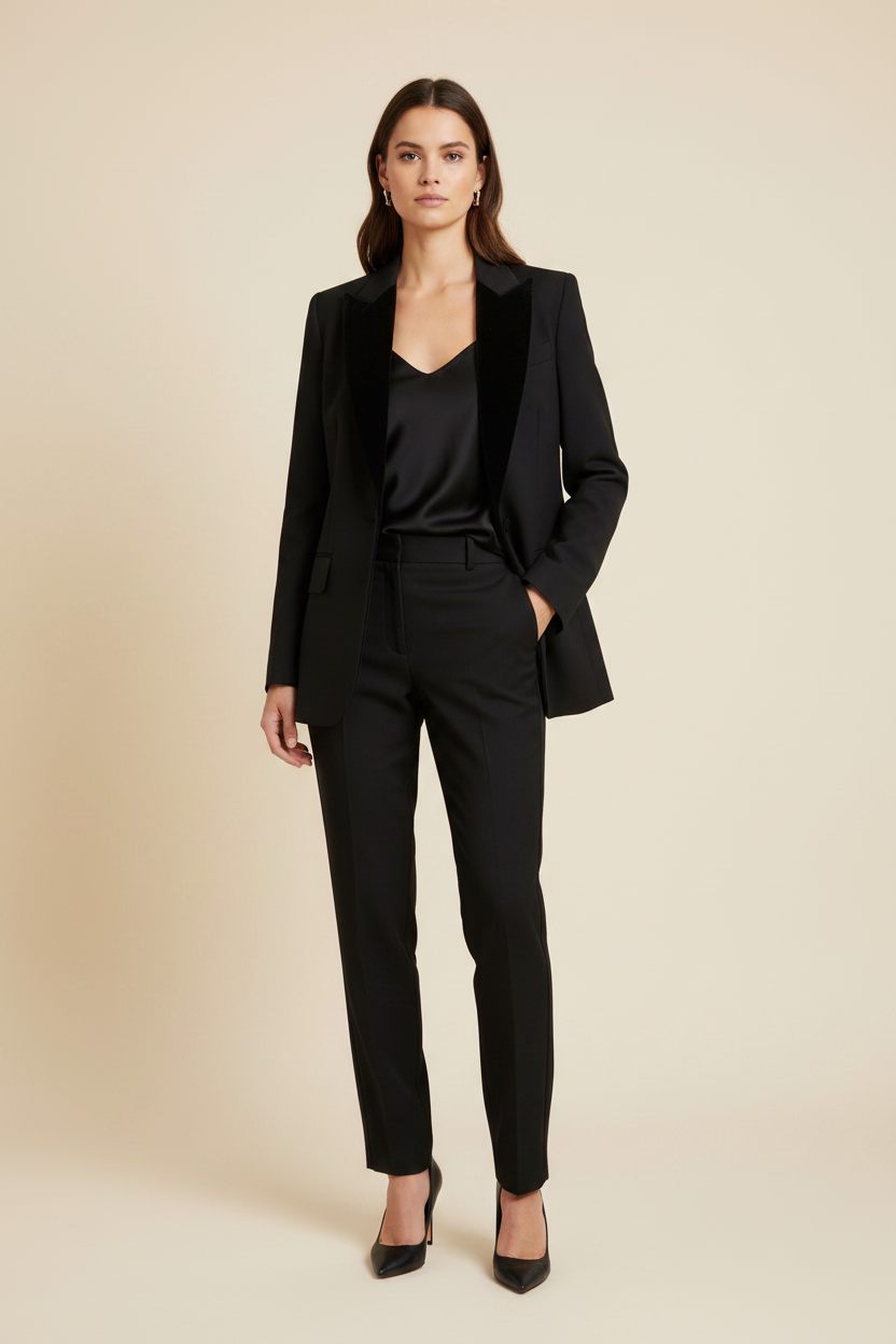BLACK VELVET BLAZER
