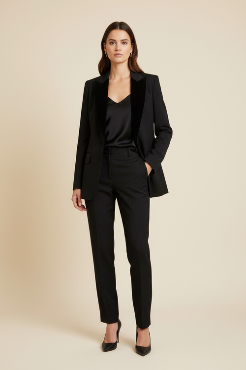 BLACK VELVET BLAZER