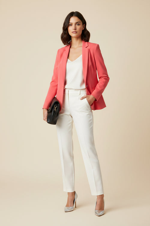 Blazer rose et corail