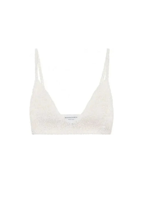 IVORY KNIT BRA TOP