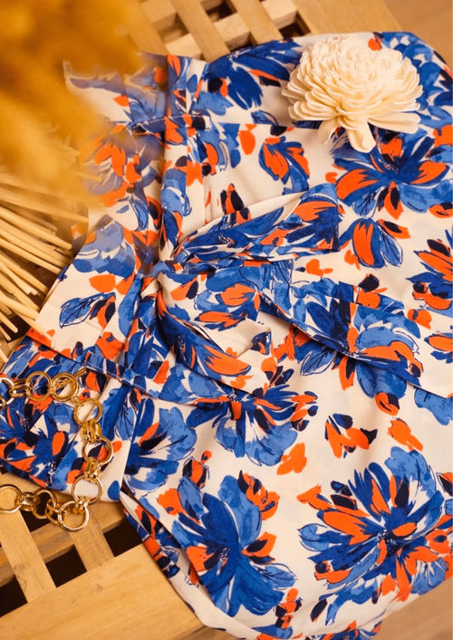 SHORT GIANNI À FLEURS