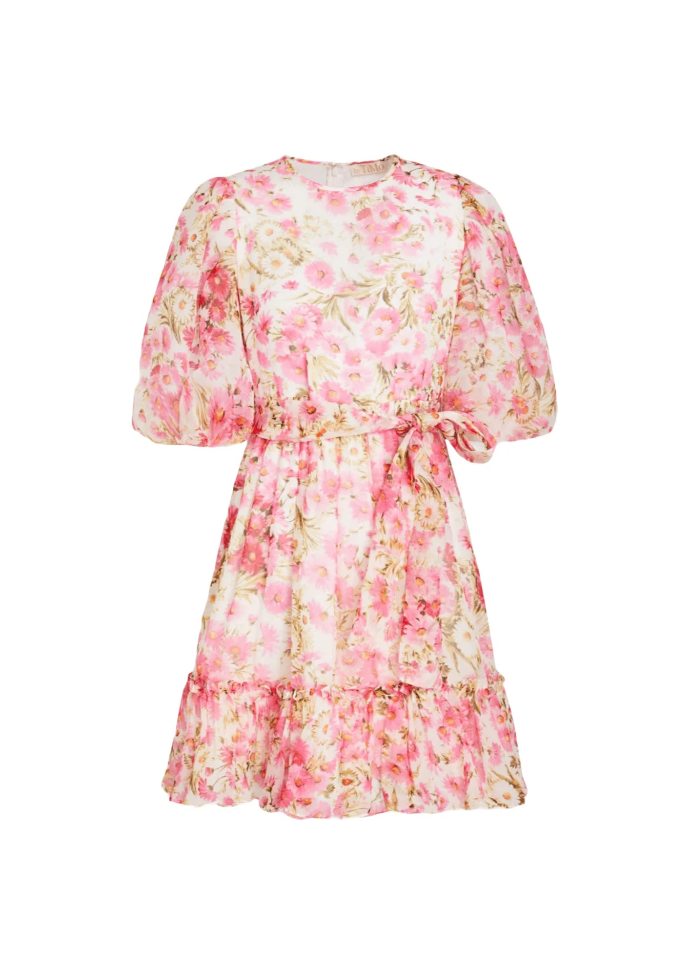 ROBE MINI FLEURIE ROSE