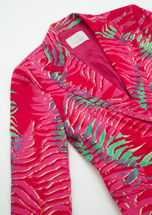 Blazer imprimé multicolore