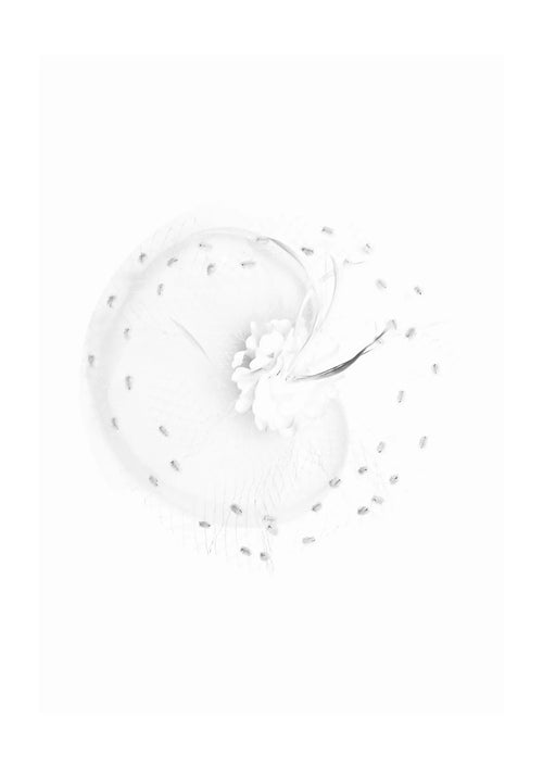 Chapeau de fascinateur blanc