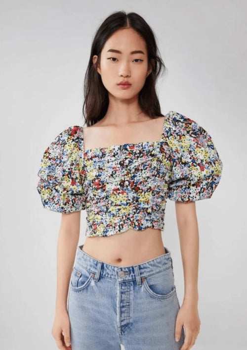 FLORAL CROP TOP