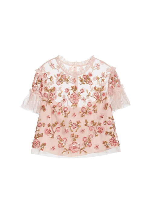 PENELOPE CROP TULLE TOP