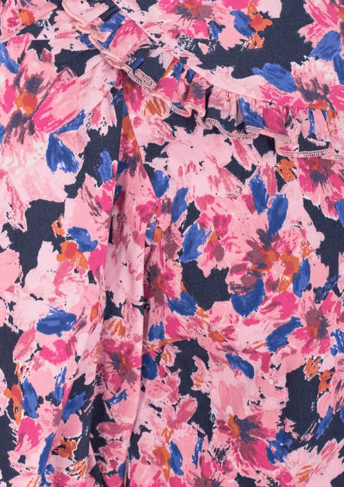 Robe rose Rou sans col