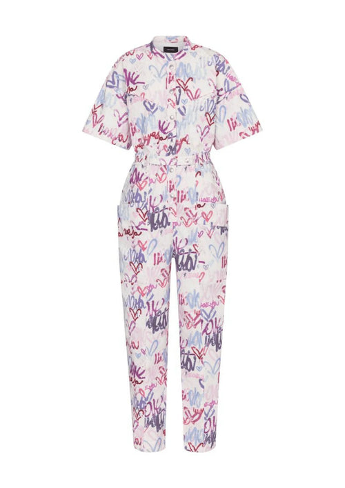 Combinaison de baby rose imprimé