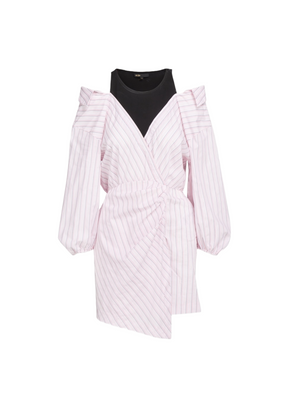 Robe à rayures en trrompe