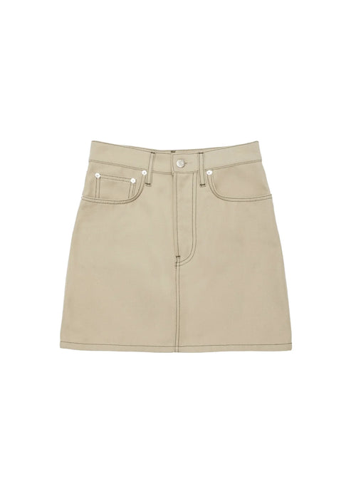 CAMEL TUFA DENIM MINI SKIRT