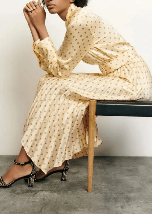 CHEMISE EN SATIN À POIS PEANY