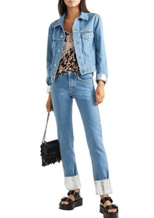 TWO-TONE BOYFRIEND JEANS
