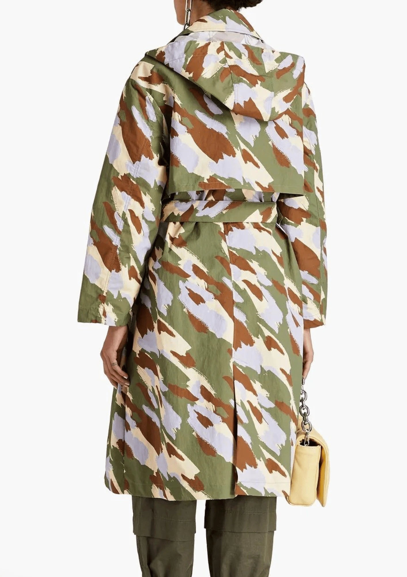 SHIRLY CAMOUFLAGE-PRINT TRENCH COAT