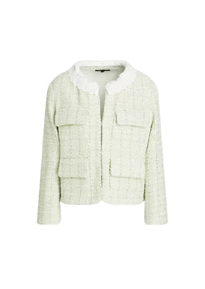 Veste en tweed métallique