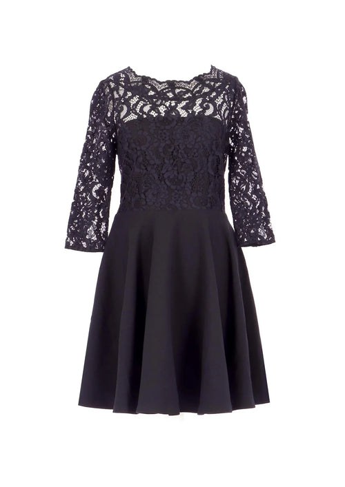 Dunkelblaues Rhodes -Kleid