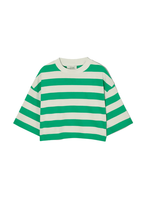 GREEN HIGH LINE STRIPED T-SHIRT