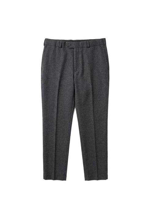 GREY REGULAR FIT TROUSERS