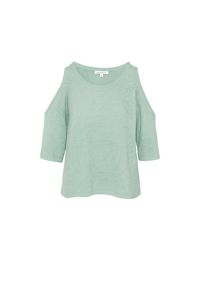 GREEN KNIT TOP