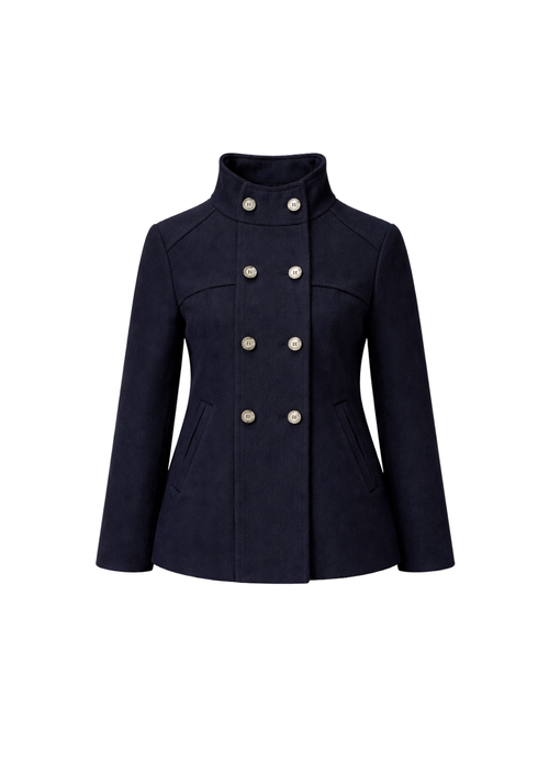NAVY SHORT COAT