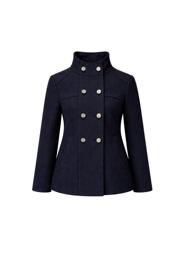 NAVY SHORT COAT