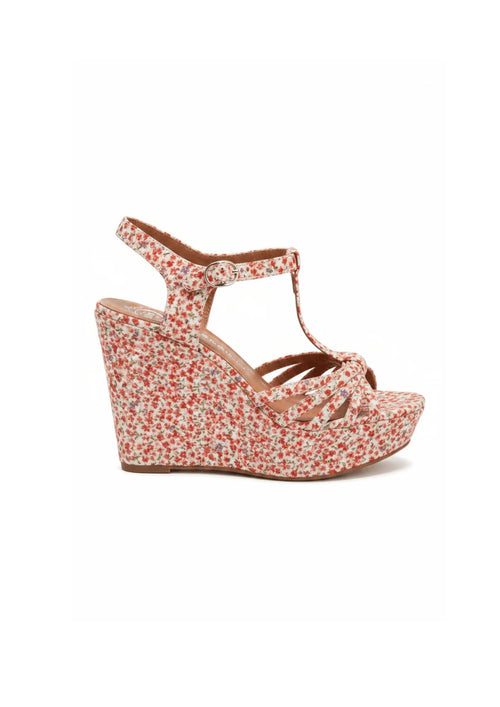 TALONS IBIZA FLEURIS ROUGES