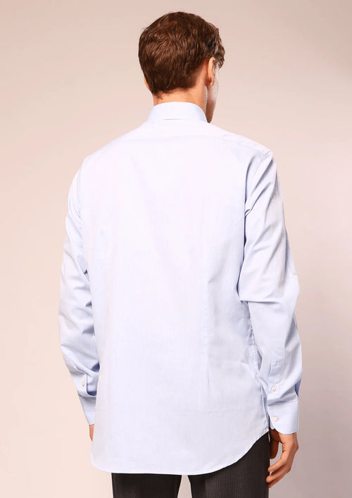 Chemise ajustée bleu clair theo