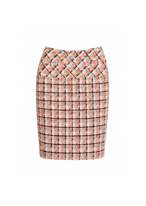 JUPE EN TWEED MULTICOLORE