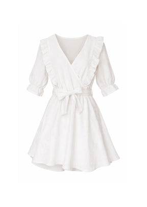 WEISSES SOPHIE-MINIKLEID