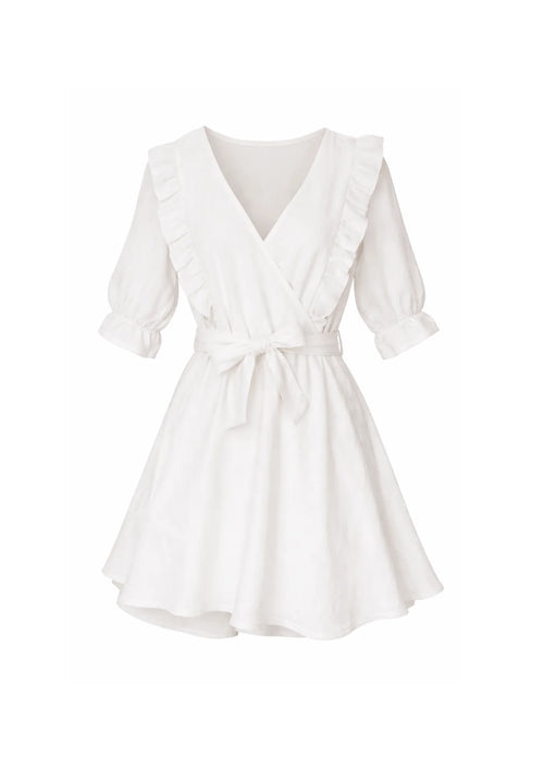 ROBE COURTE BLANCHE SOPHIE