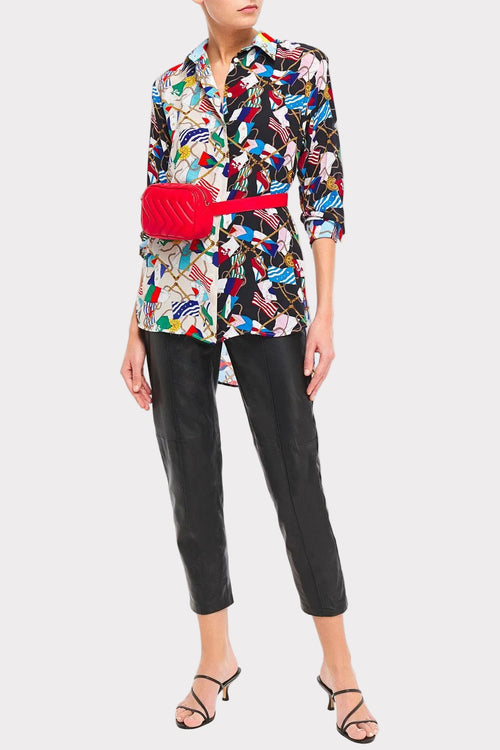 Chemise imprimée multicolore