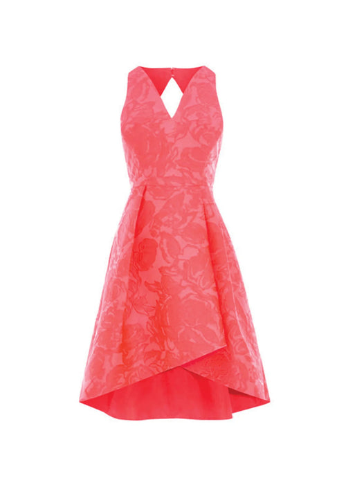 Coral Asymmetrical Dress