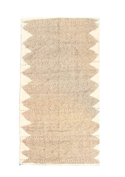 BEIGE LARGE KILIM WADZEM CARPET