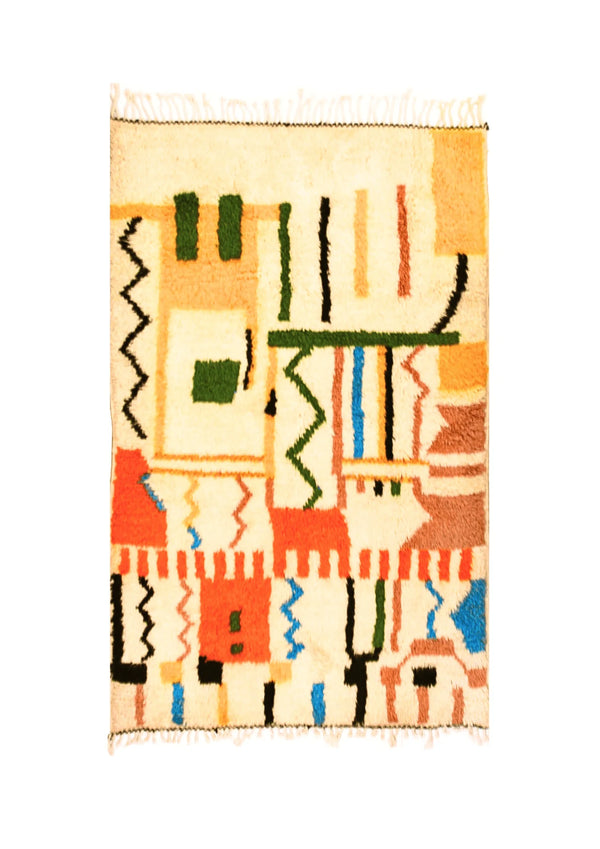 TAPIS AZILAL MULTICOLORE