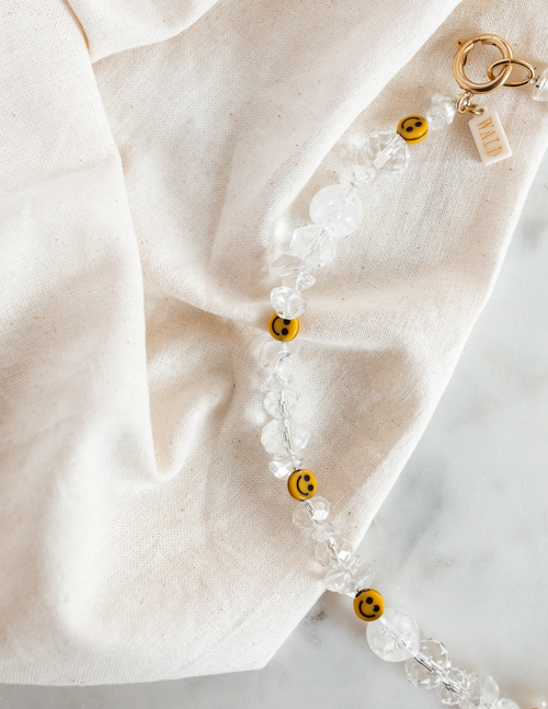 Collier en cristal mec sourit