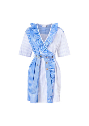 BLUE STRIPED DRESS