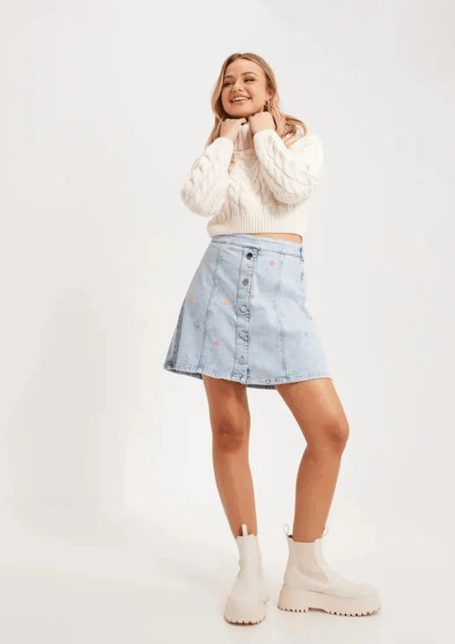DENIM HELENACRAS SKIRT