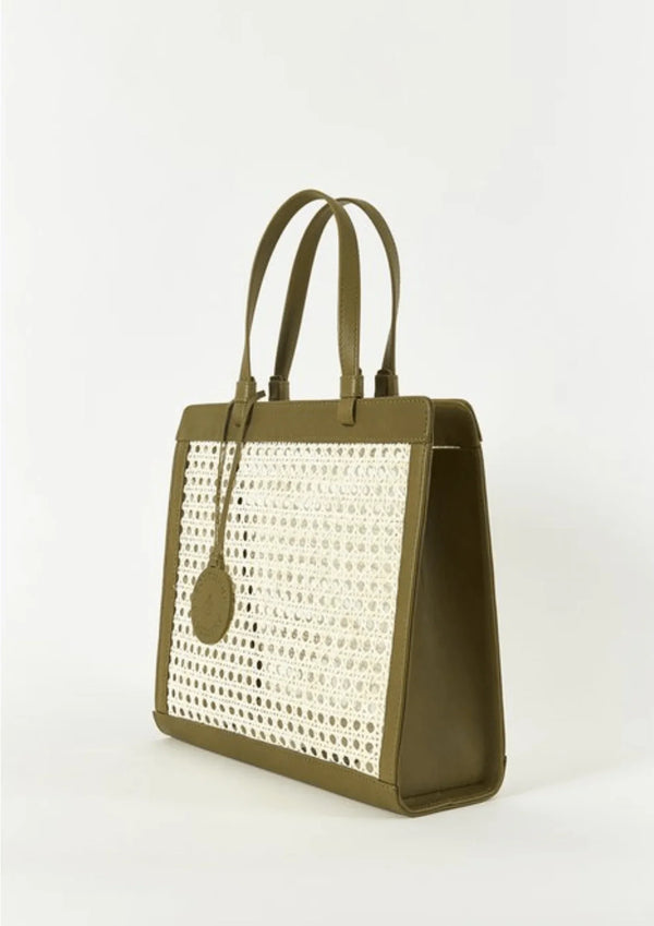 KHAKI CHAÎSE CARRÉ Handtasche