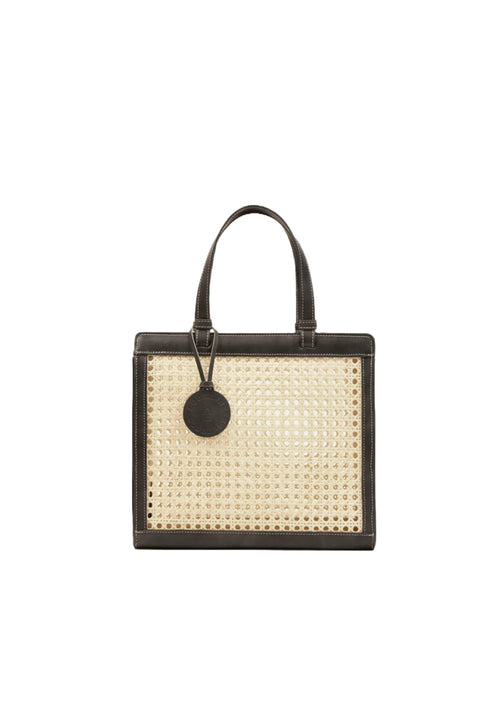 BLACK CHAÎSE CARRÉ HANDBAG