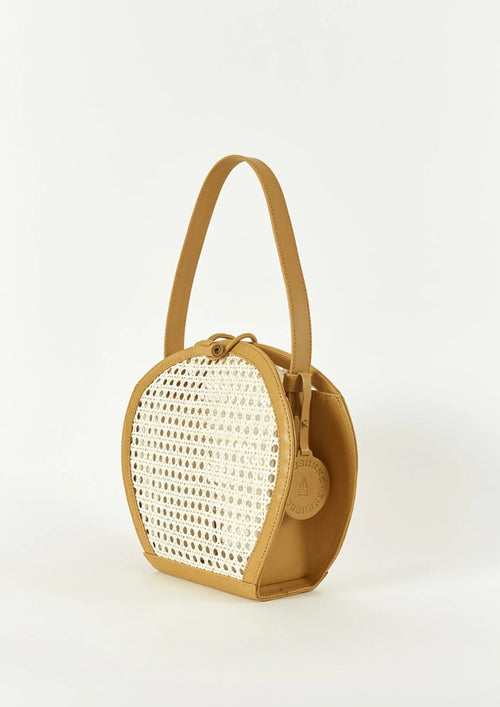 Senf Chaîse Ballon Handtasche