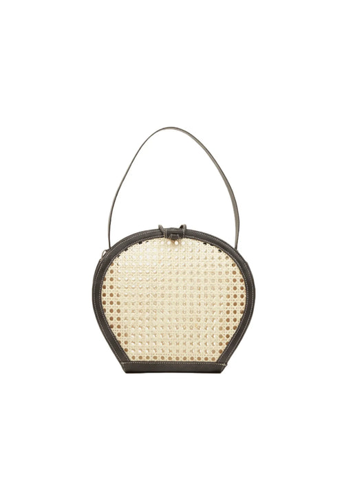 Schwarze Chaîse Ballon Handtasche