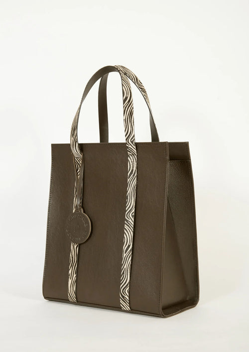 Sac à main safari brun