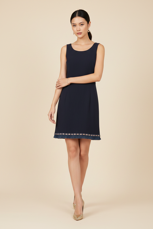 MARINEBLAUES MINIKLEID